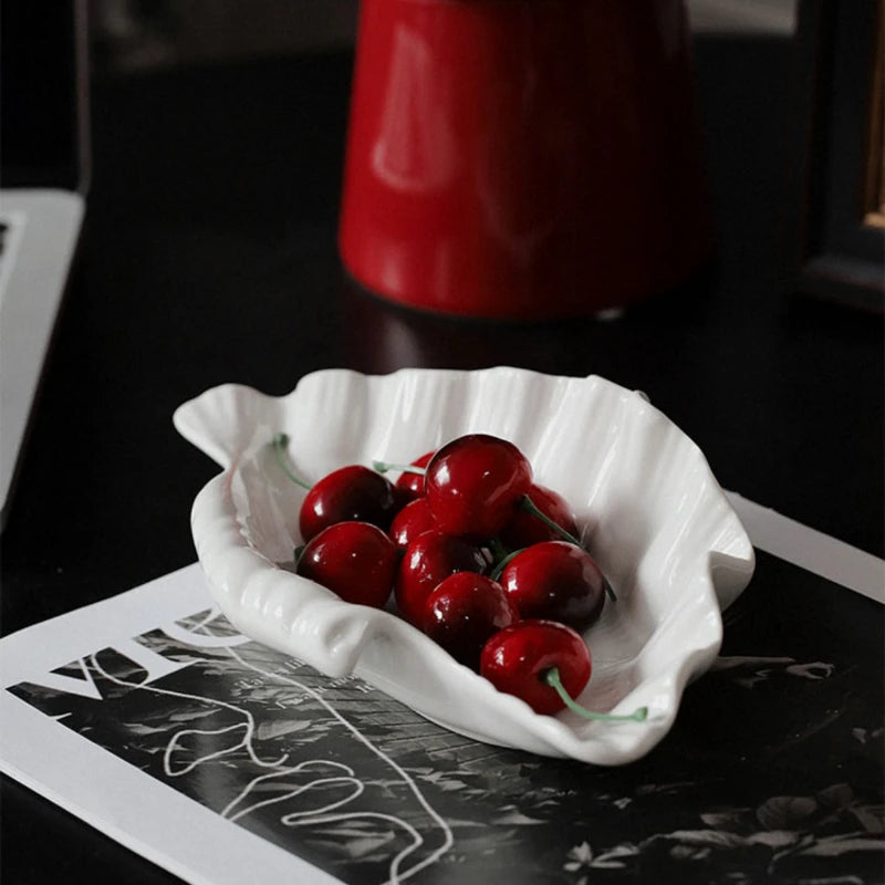 Cream Ceramic Shell Plate – CYL