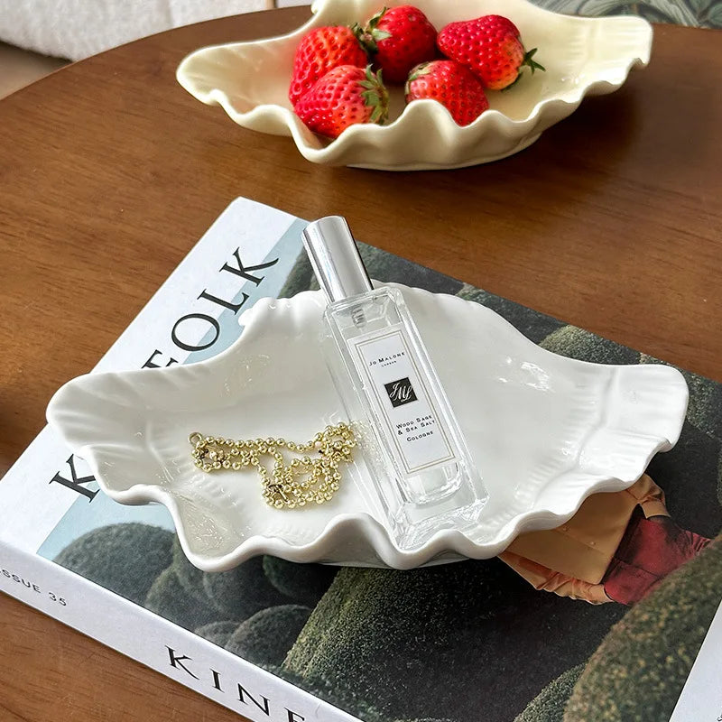 Cream Ceramic Shell Plate – CYL