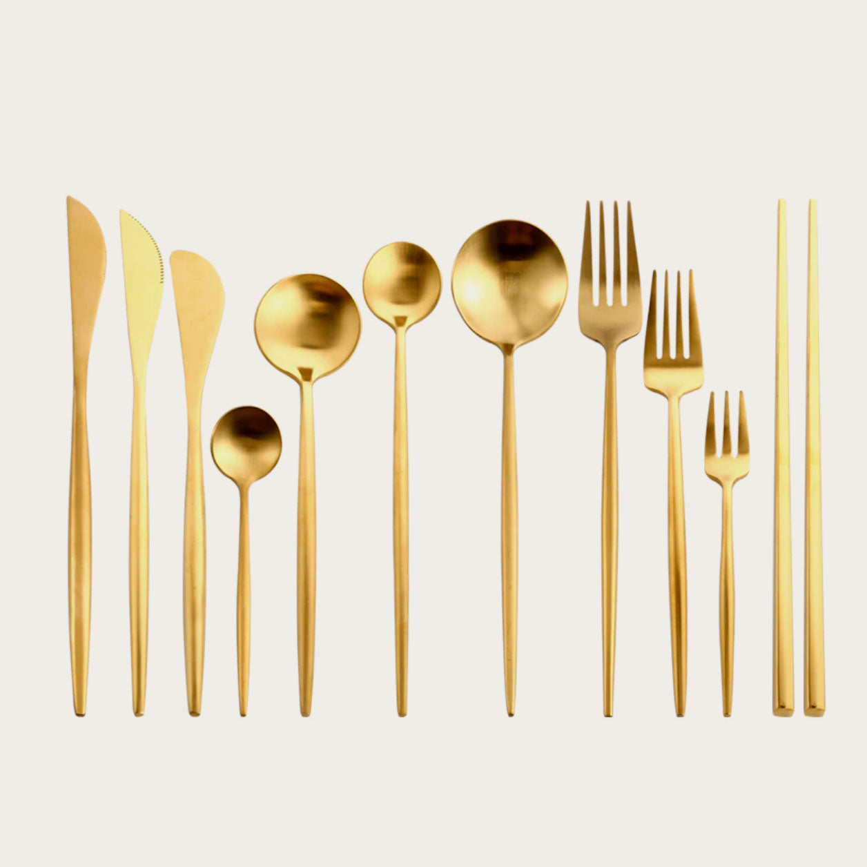 Gold Cutlery Set